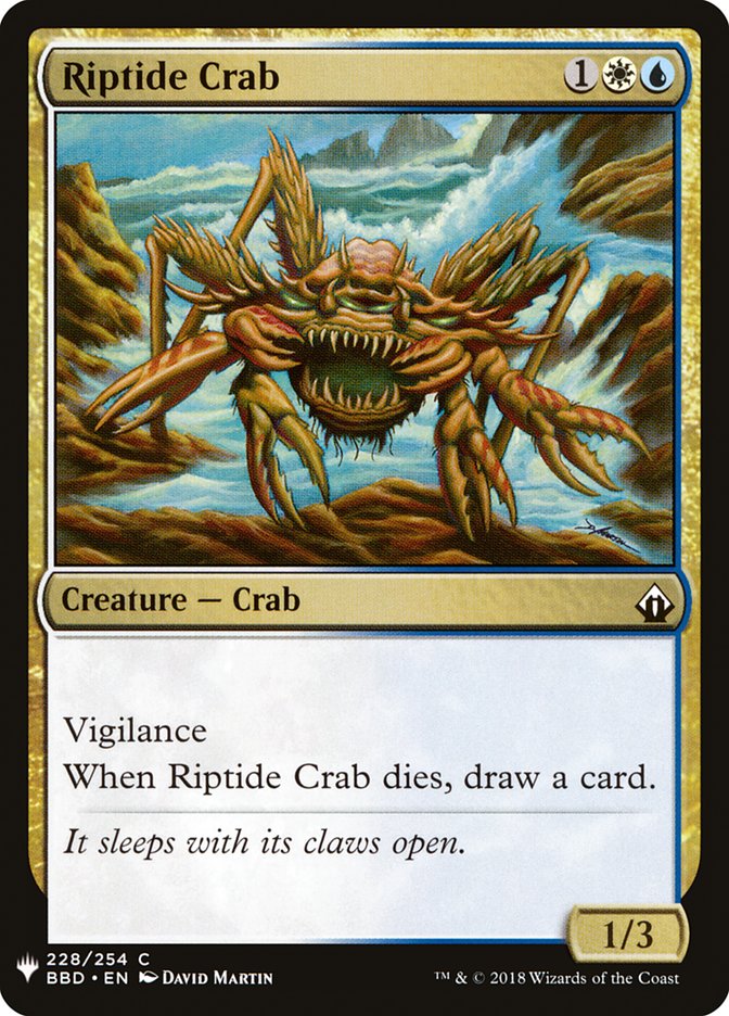 Riptide Crab [Mystery Booster] Magic: The Gathering