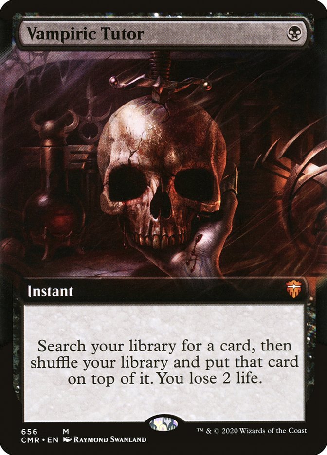 Vampiric Tutor (Extended Art) [Commander Legends] Magic: The Gathering