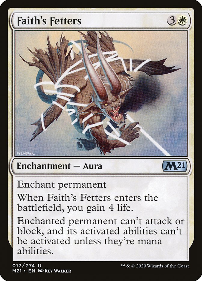 Faith's Fetters [Core Set 2021] Magic: The Gathering