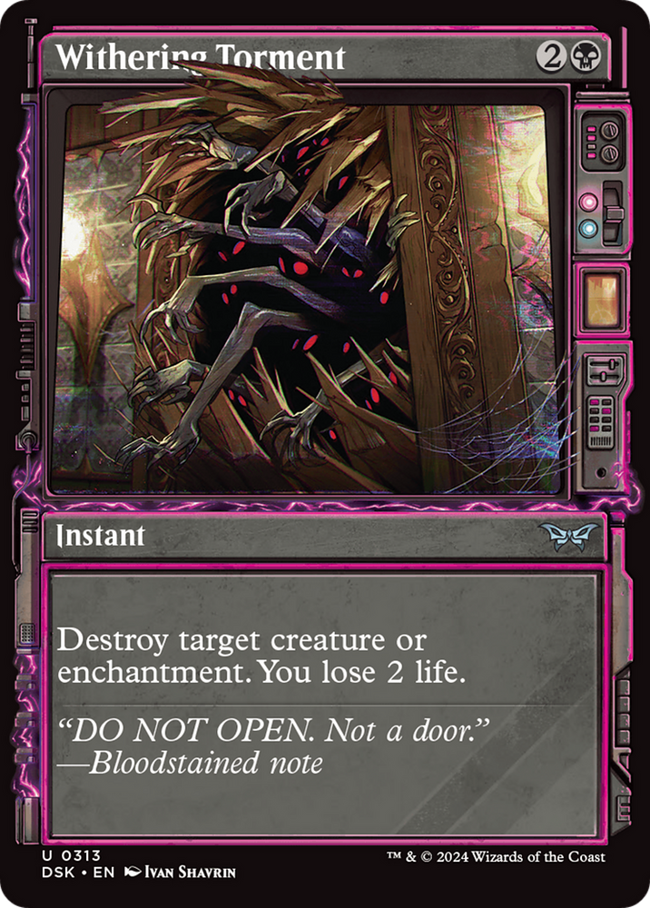 Withering Torment (Showcase) [Duskmourn: House of Horror] Magic: The Gathering