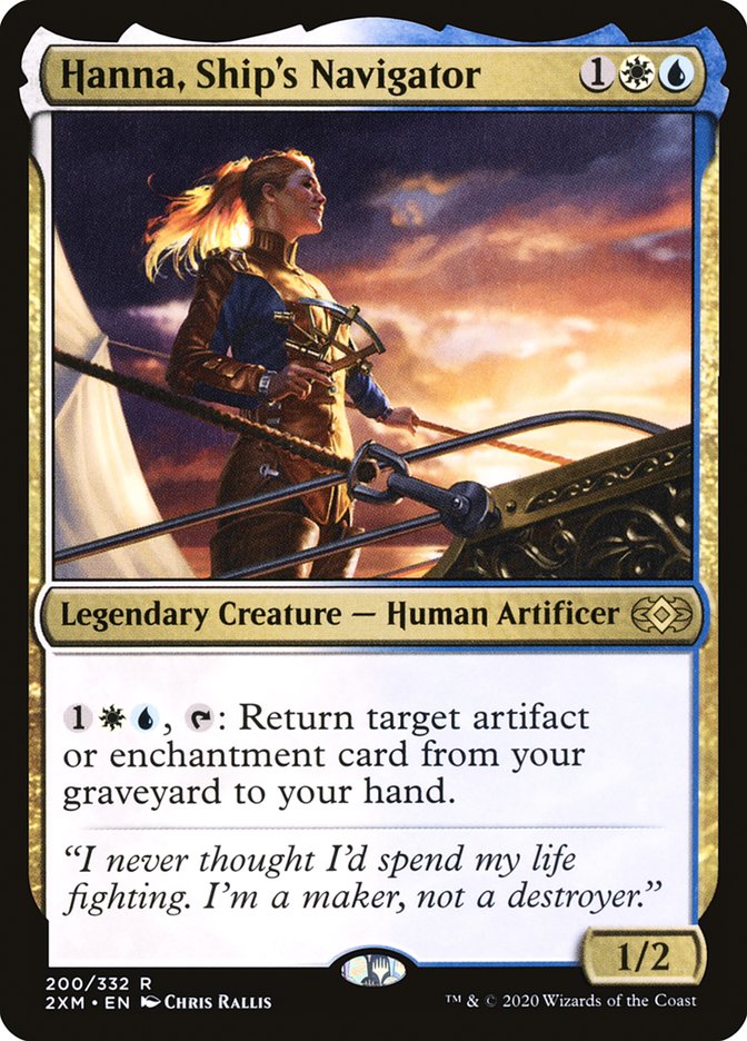Hanna, Ship's Navigator [Double Masters] Magic: The Gathering
