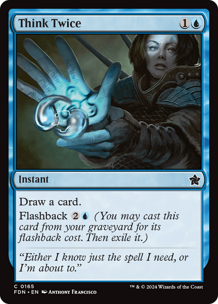Think Twice [Foundations] Magic: The Gathering