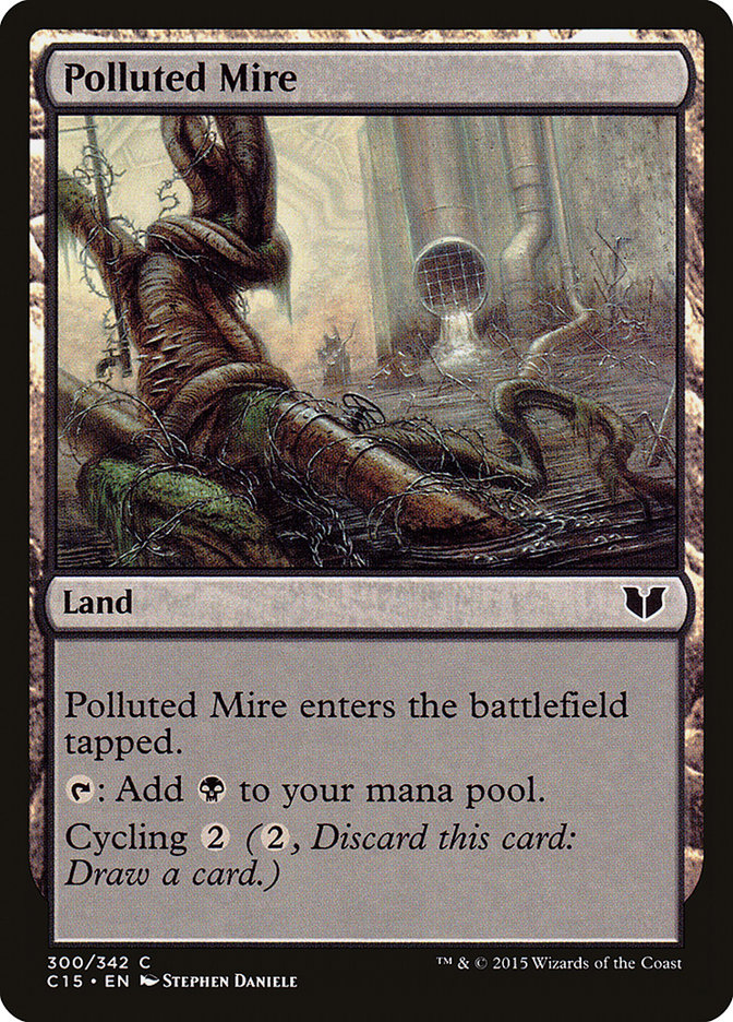 Polluted Mire [Commander 2015] Magic: The Gathering