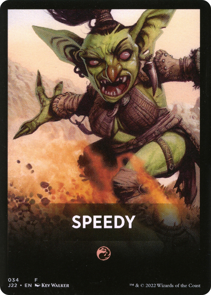 Speedy Theme Card [Jumpstart 2022 Front Cards] Magic: The Gathering