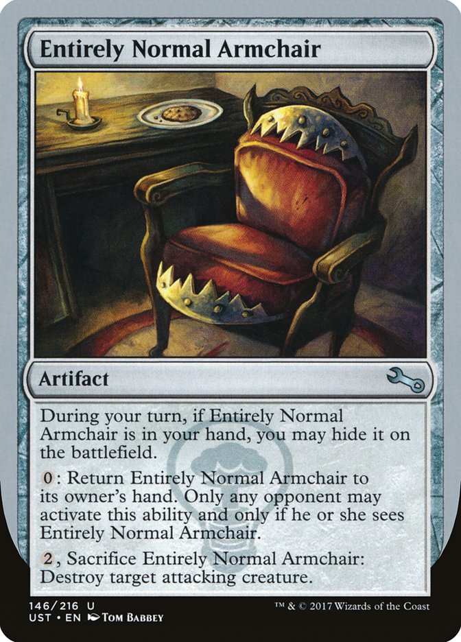 Entirely Normal Armchair [Unstable] Magic: The Gathering