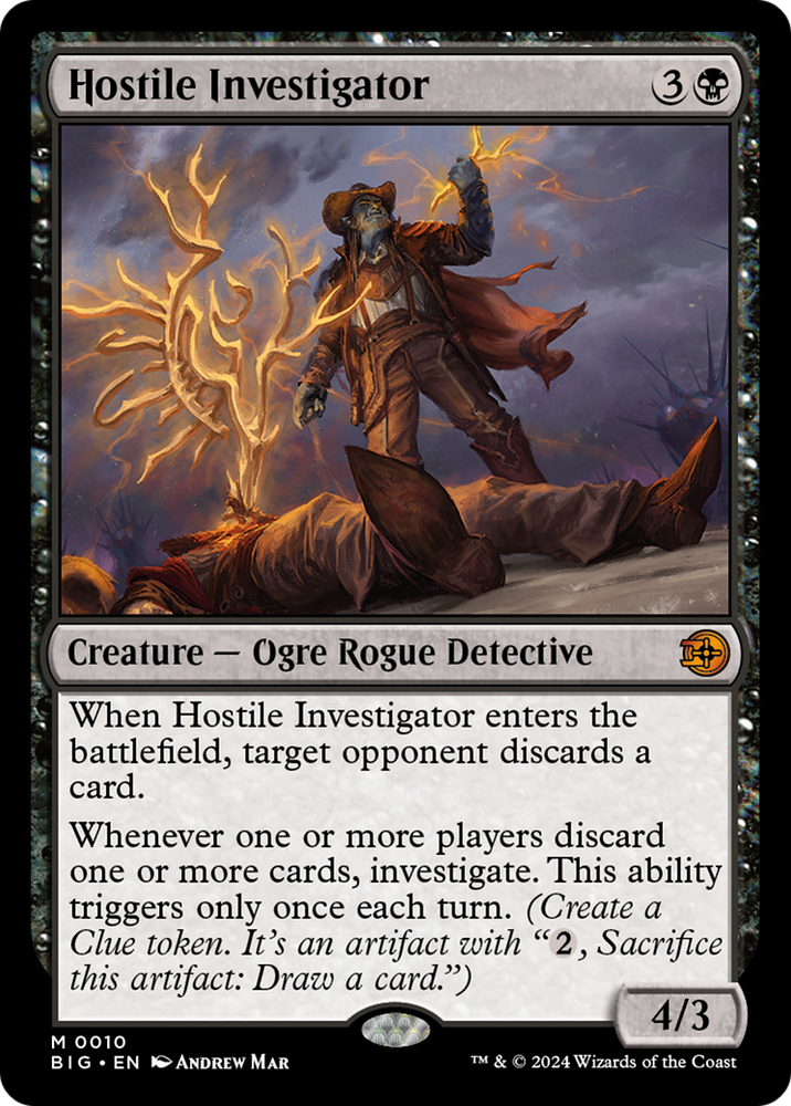 Hostile Investigator [Outlaws of Thunder Junction: The Big Score] Magic: The Gathering
