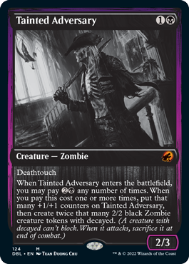 Tainted Adversary [Innistrad: Double Feature] Magic: The Gathering