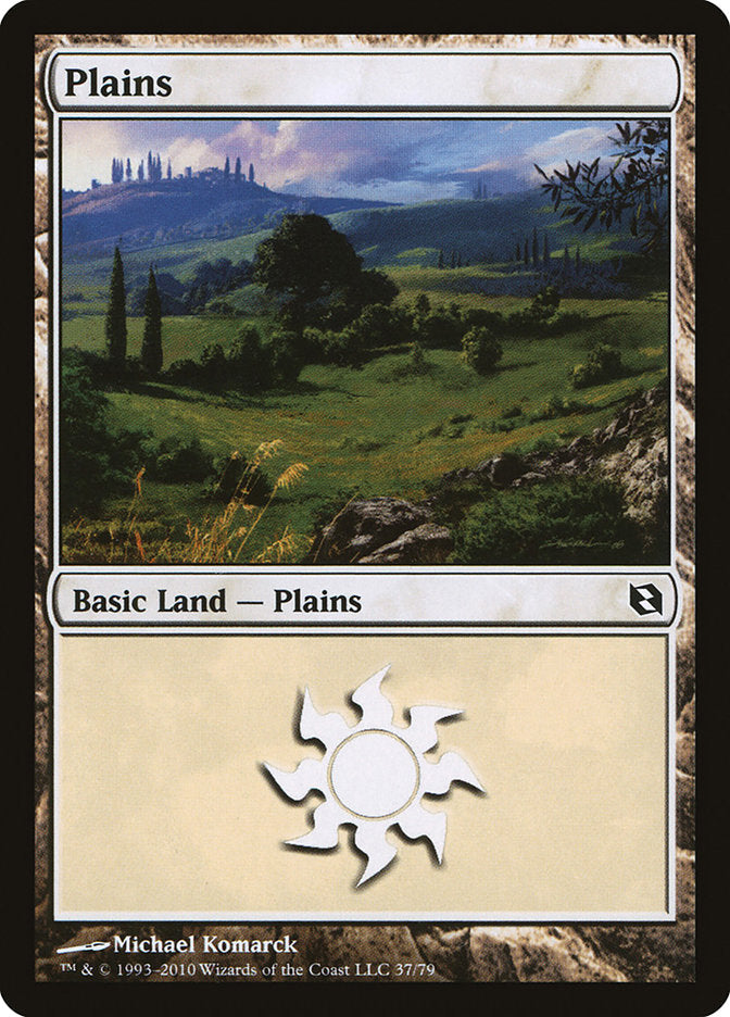 Plains (37) [Duel Decks: Elspeth vs. Tezzeret] Magic: The Gathering