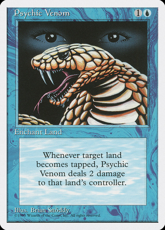 Psychic Venom [Fourth Edition] Magic: The Gathering