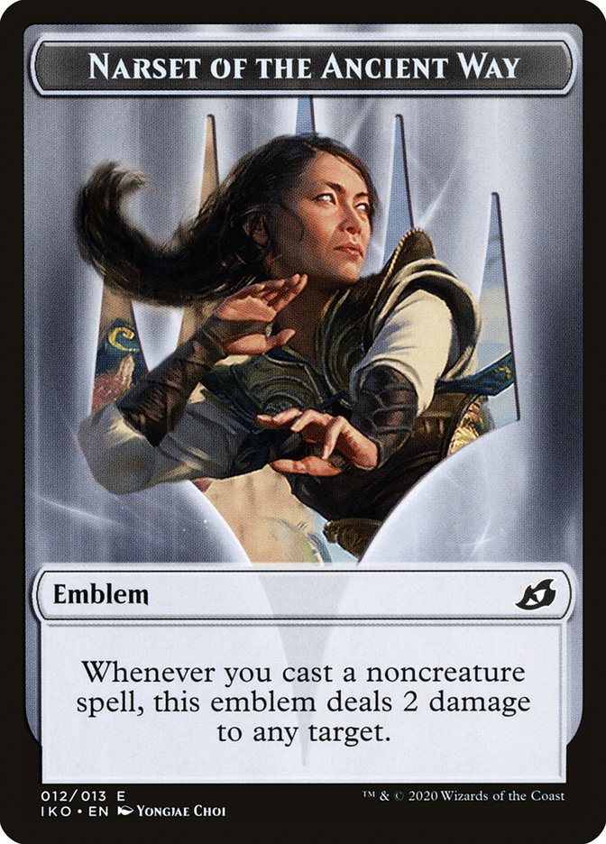 Narset of the Ancient Way Emblem [Ikoria: Lair of Behemoths Tokens] Magic: The Gathering