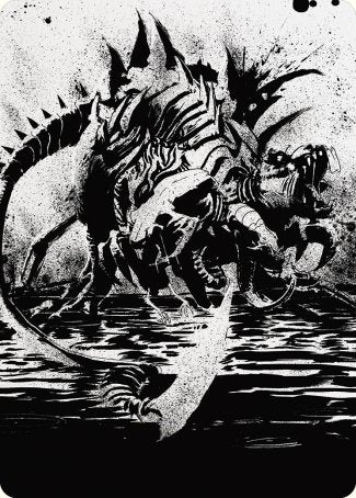 Karumonix, the Rat King Art Card [Phyrexia: All Will Be One Art Series] Magic: The Gathering