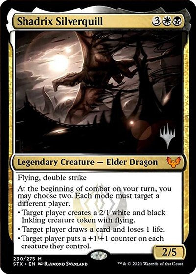 Shadrix Silverquill (Promo Pack) [Strixhaven: School of Mages Promos] Magic: The Gathering