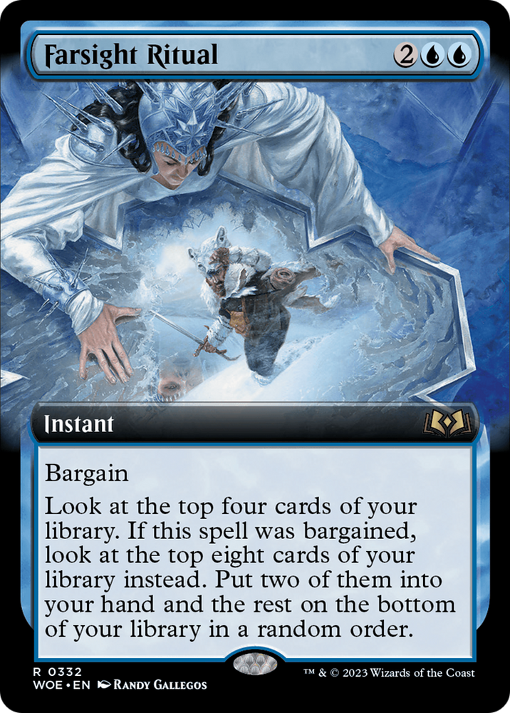 Farsight Ritual (Extended Art) [Wilds of Eldraine] Magic: The Gathering