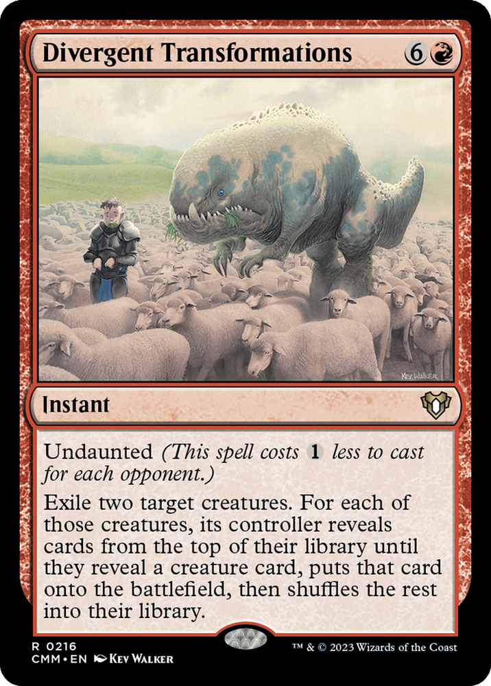 Divergent Transformations [Commander Masters] Magic: The Gathering