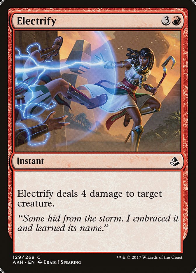 Electrify [Amonkhet] Magic: The Gathering