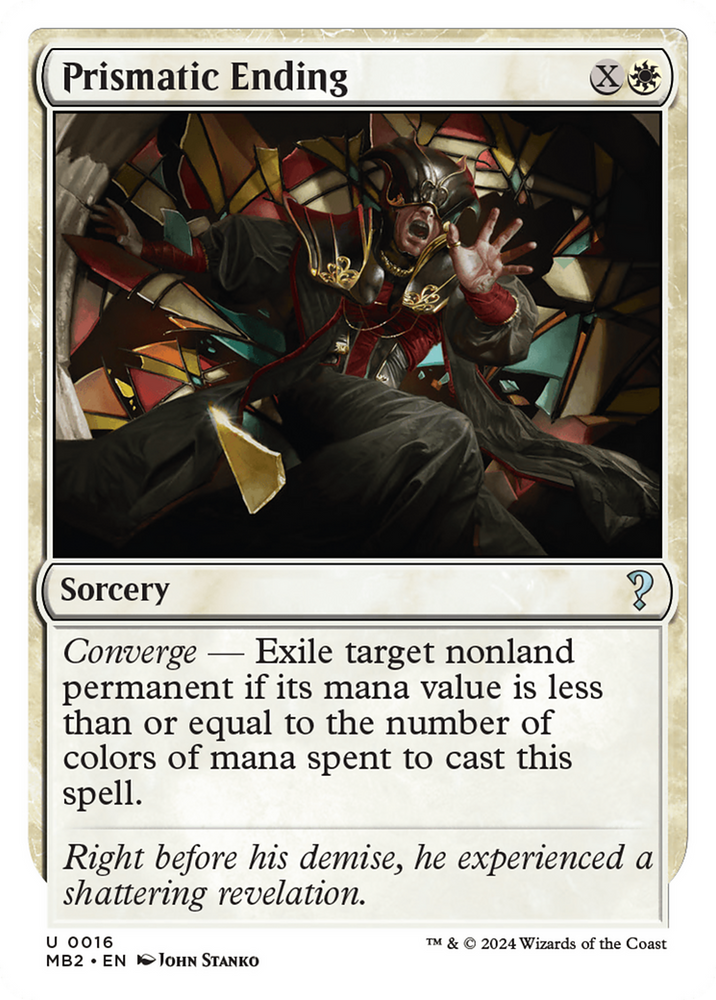 Prismatic Ending (White Border) [Mystery Booster 2] Magic: The Gathering
