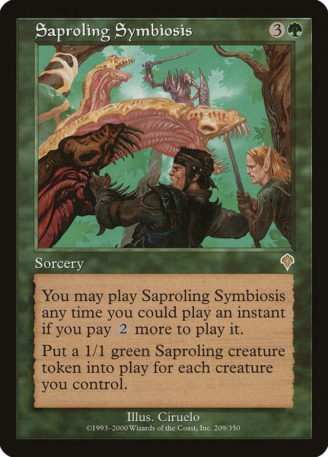 Saproling Symbiosis [Invasion] Magic: The Gathering
