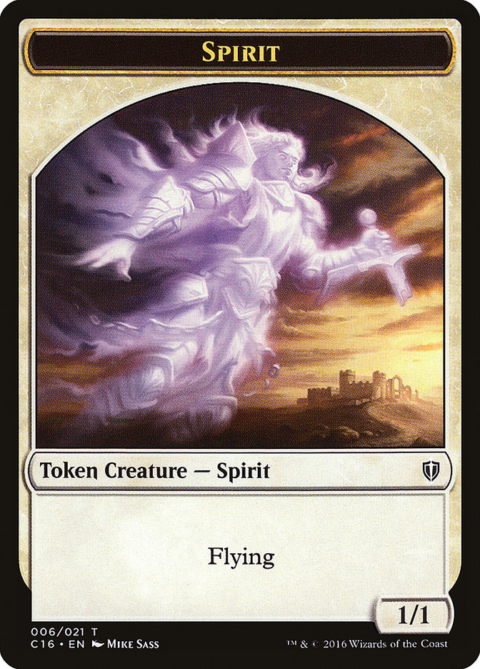 Germ // Spirit (006) Double-Sided Token [Commander 2016 Tokens] Magic: The Gathering