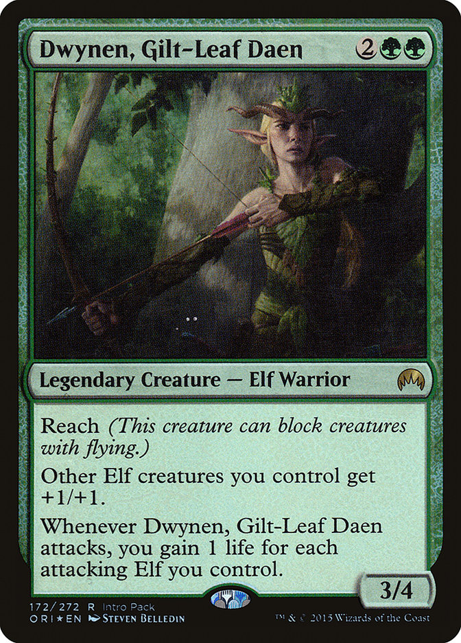 Dwynen, Gilt-Leaf Daen (Intro Pack) [Magic Origins Promos] Magic: The Gathering