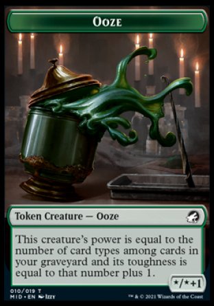 Clue // Ooze Double-Sided Token [Innistrad: Midnight Hunt Tokens] Magic: The Gathering