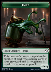 Clue // Ooze Double-Sided Token [Innistrad: Midnight Hunt Tokens] Magic: The Gathering