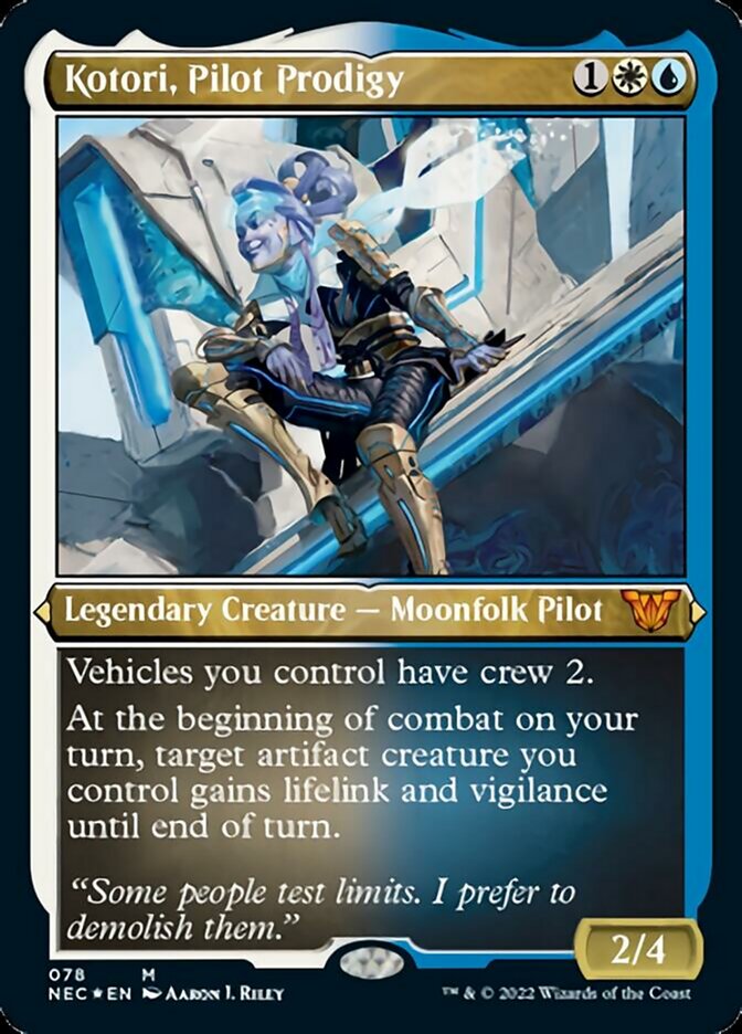 Kotori, Pilot Prodigy (Showcase Display Commander) [Kamigawa: Neon Dynasty Commander] Magic: The Gathering