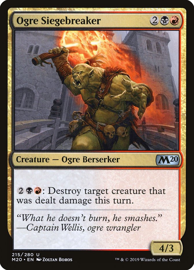 Ogre Siegebreaker [Core Set 2020] Magic: The Gathering
