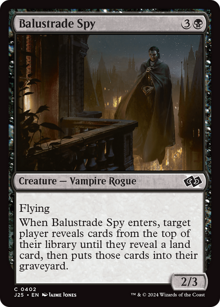 Balustrade Spy [Foundations Jumpstart] Magic: The Gathering