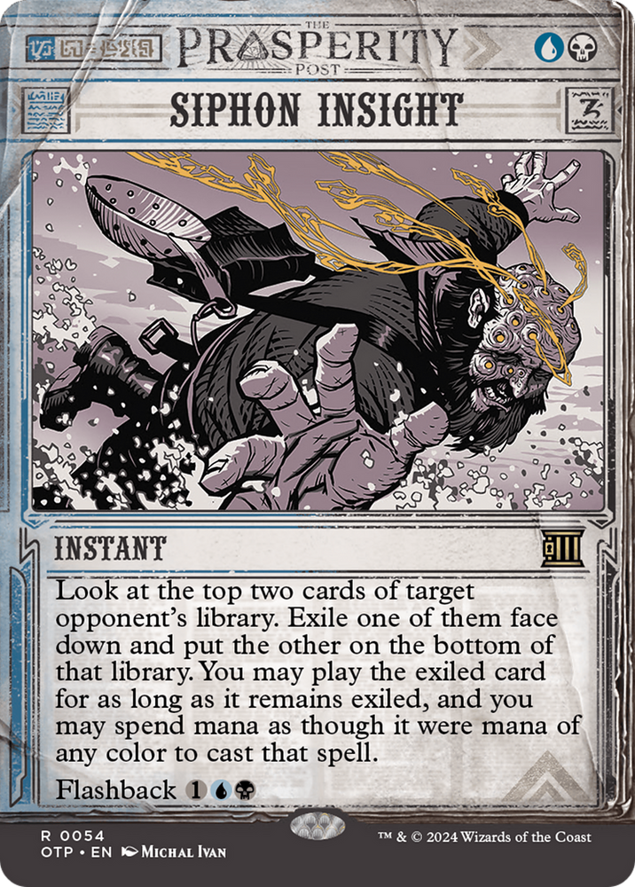 Siphon Insight [Outlaws of Thunder Junction: Breaking News] Magic: The Gathering