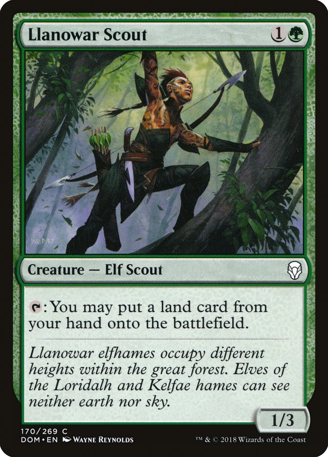 Llanowar Scout [Dominaria] Magic: The Gathering
