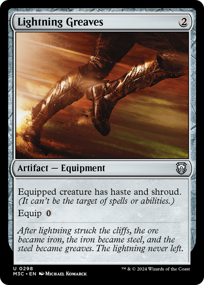 Lightning Greaves (Ripple Foil) [Modern Horizons 3 Commander]
