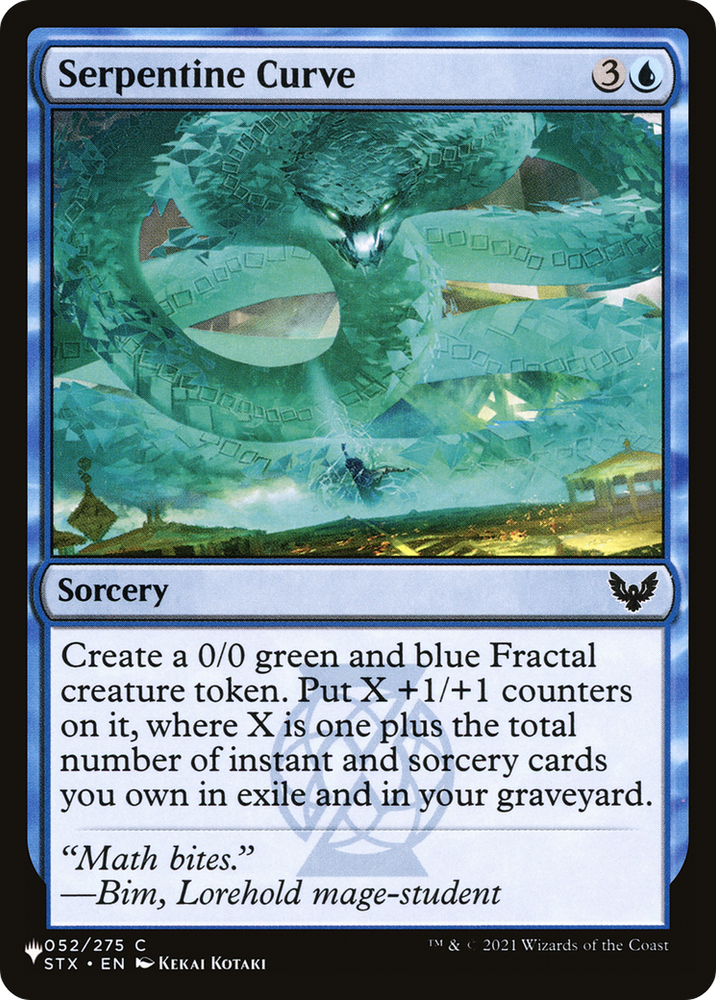 Serpentine Curve [The List] Magic: The Gathering