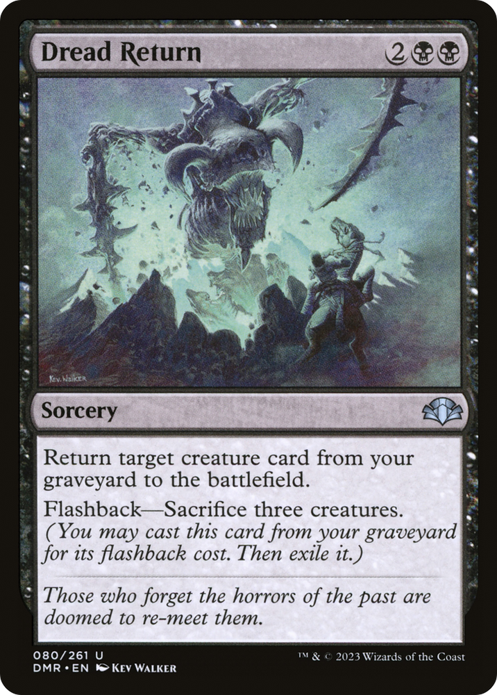 Dread Return [Dominaria Remastered] Magic: The Gathering