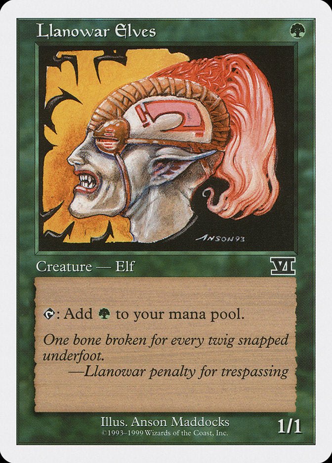 Llanowar Elves [Battle Royale] Magic: The Gathering
