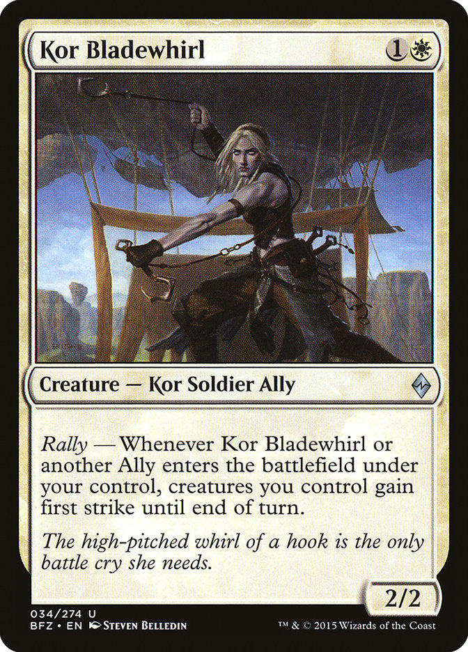 Kor Bladewhirl [Battle for Zendikar] Magic: The Gathering