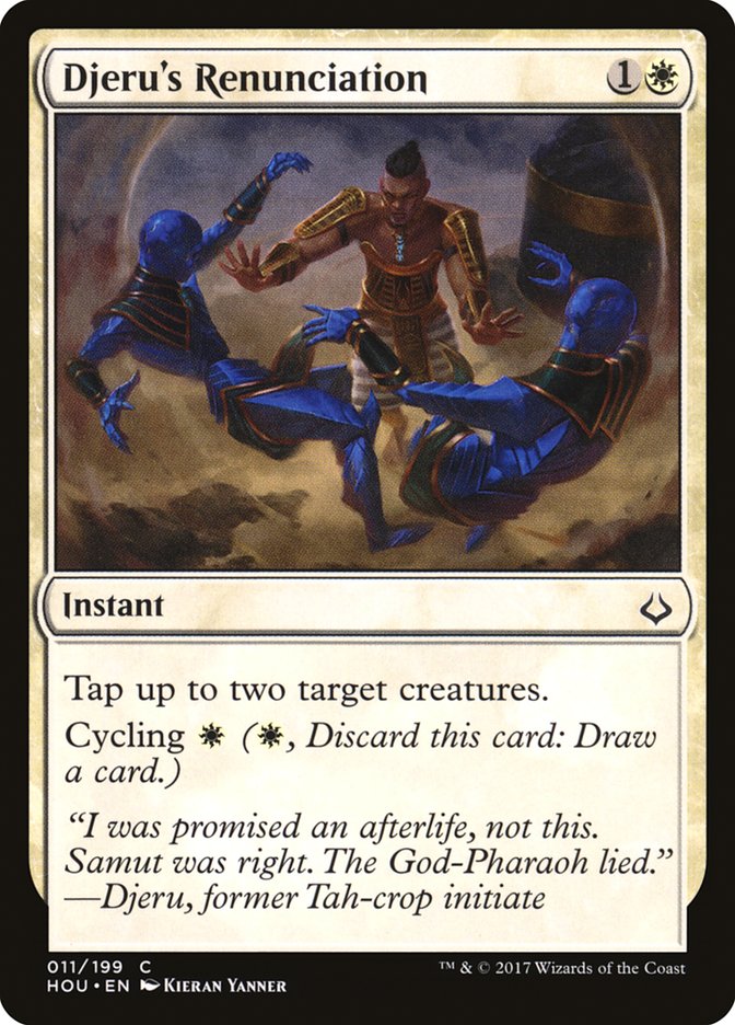 Djeru's Renunciation [Hour of Devastation] Magic: The Gathering