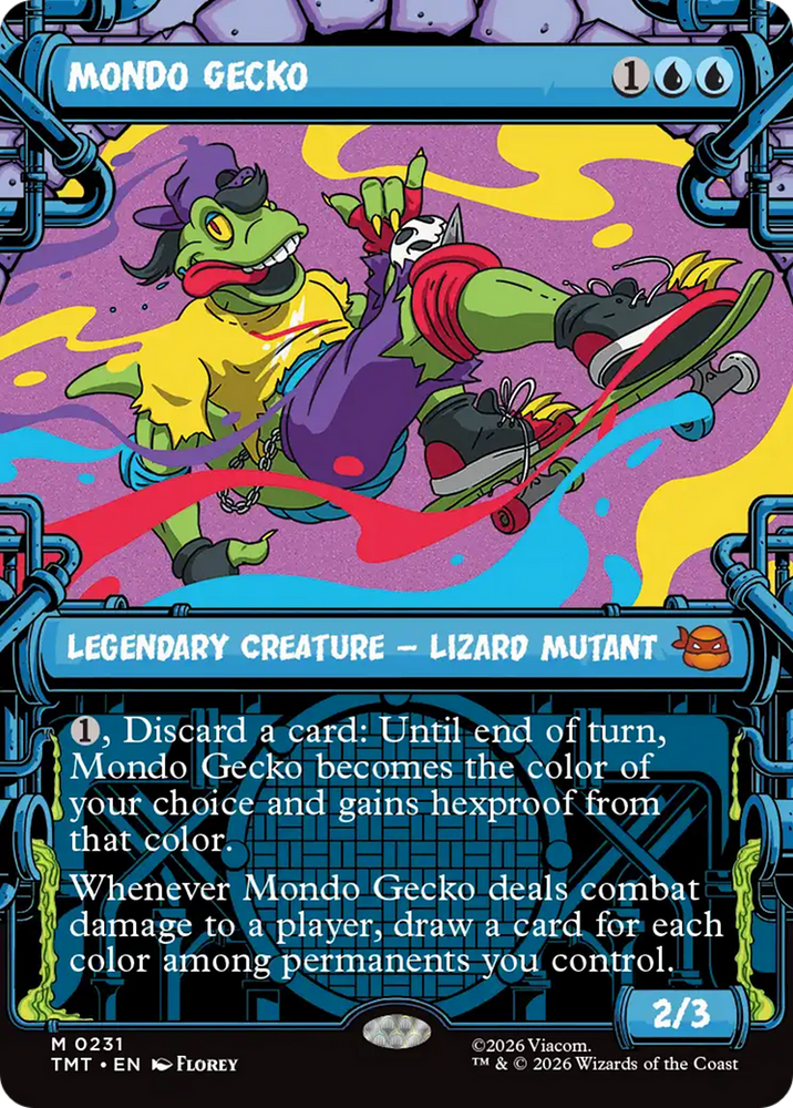 Mondo Gecko (Showcase) [Teenage Mutant Ninja Turtles] Magic: The Gathering