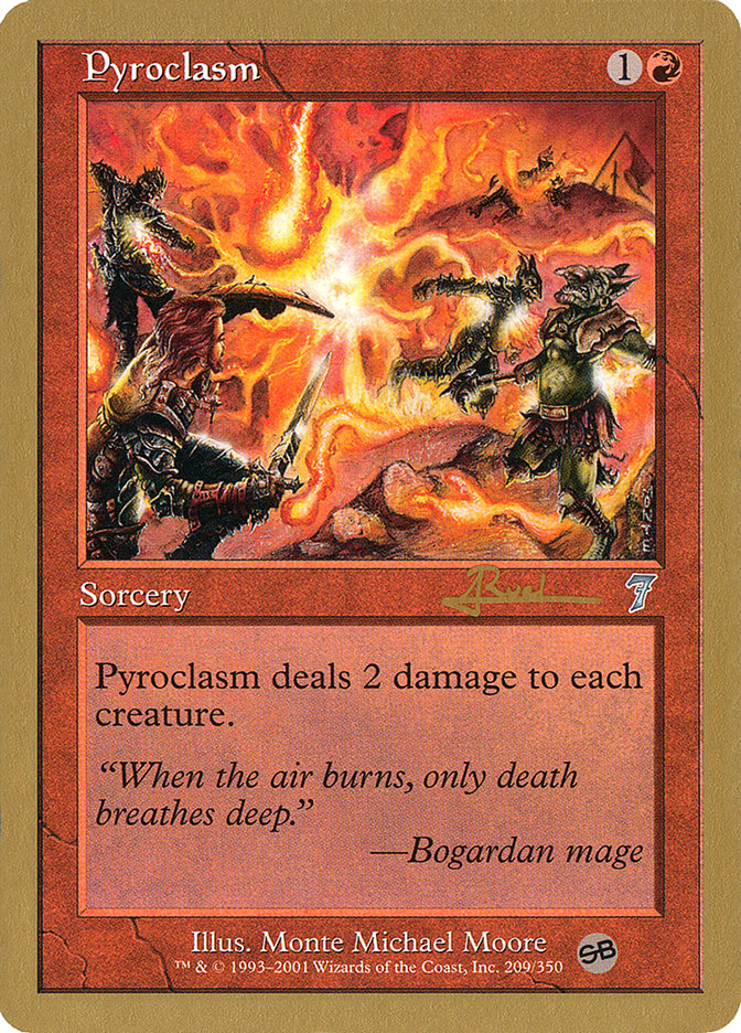 Pyroclasm (Antoine Ruel) (SB) [World Championship Decks 2001] Magic: The Gathering