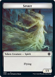 Cat Bird // Spirit Double-Sided Token [Starter Commander Decks] Magic: The Gathering