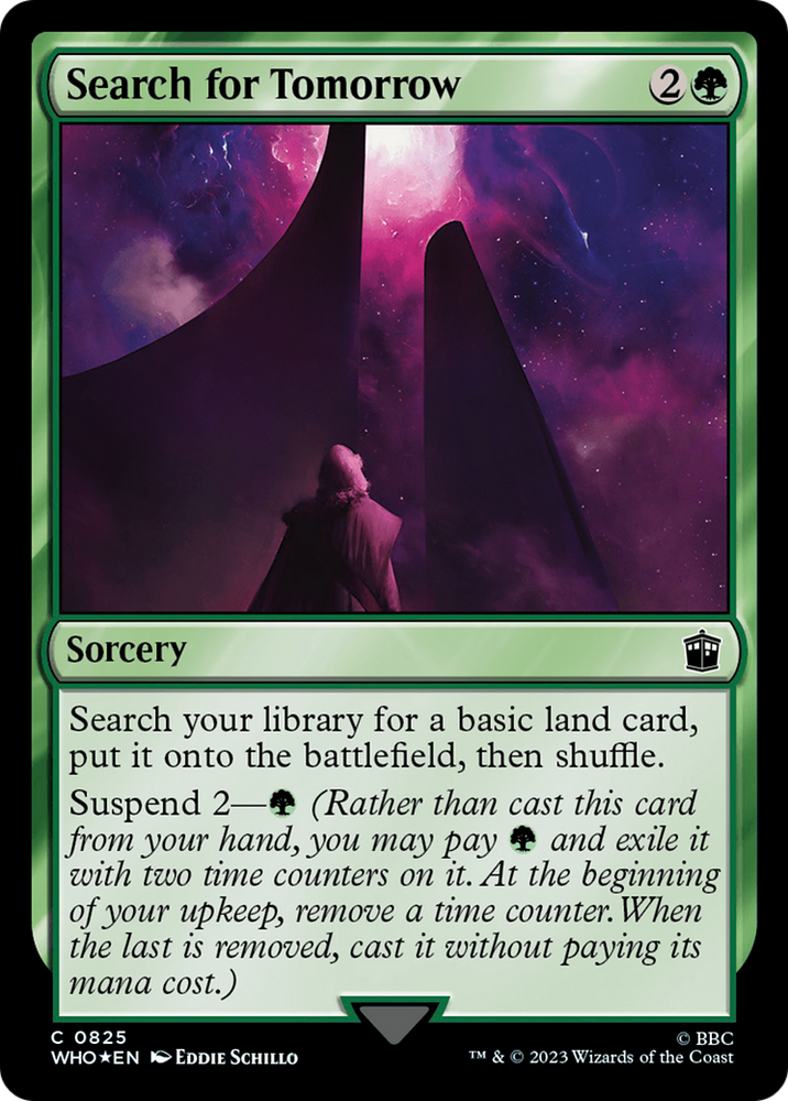 Search for Tomorrow (Surge Foil) [Doctor Who] Magic: The Gathering