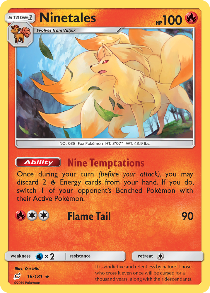 Ninetales (16/181) [Sun & Moon: Team Up] Pokémon