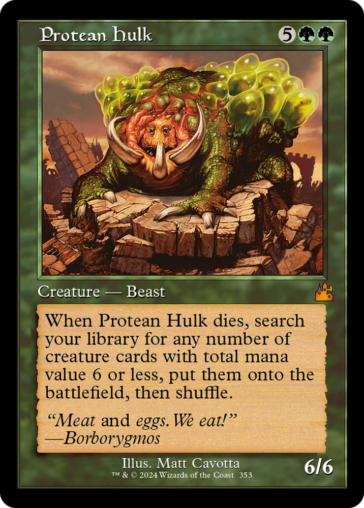 Protean Hulk (Retro Frame) [Ravnica Remastered] Magic: The Gathering