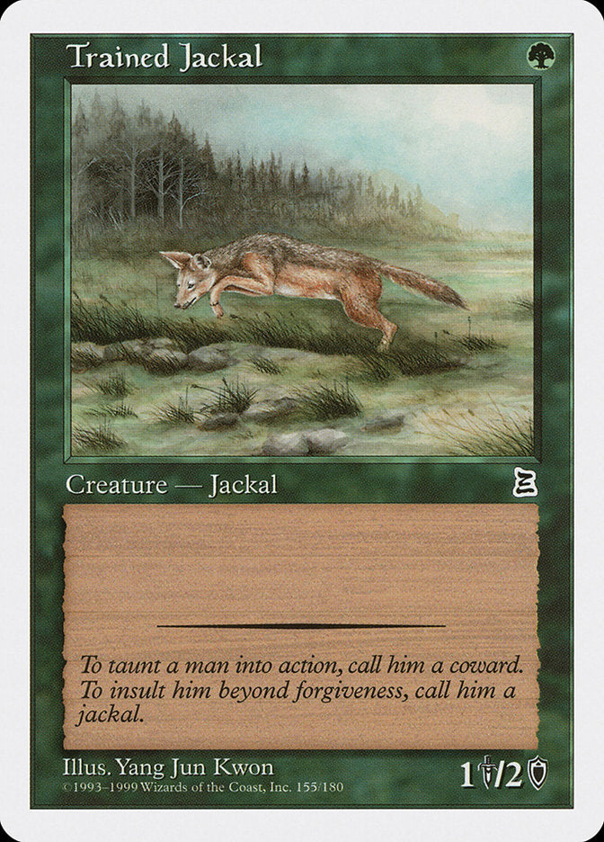 Trained Jackal [Portal Three Kingdoms] Magic: The Gathering