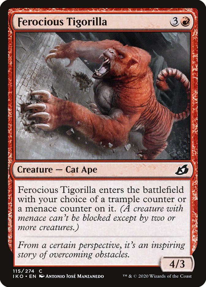Ferocious Tigorilla [Ikoria: Lair of Behemoths] Magic: The Gathering