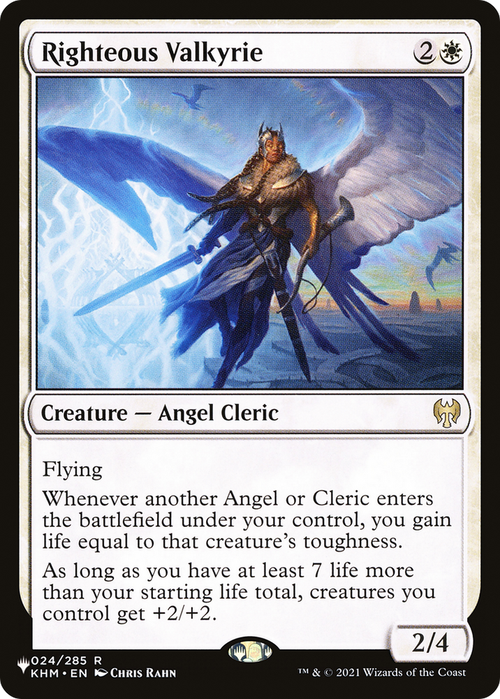 Righteous Valkyrie [Secret Lair: Angels] Magic: The Gathering