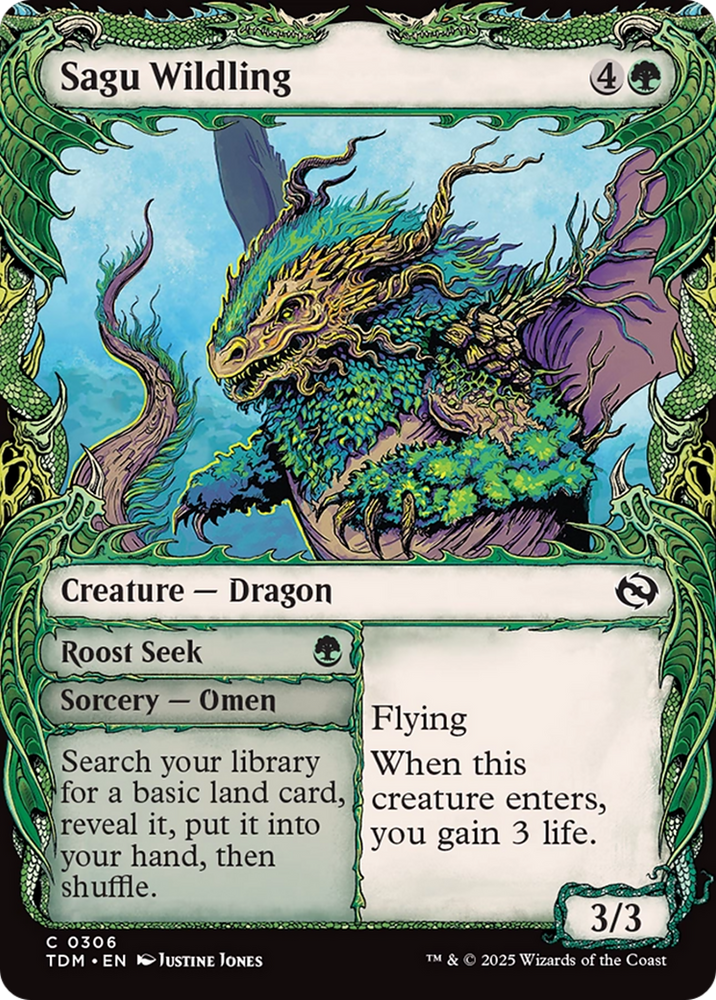 Sagu Wildling (Showcase) [Tarkir: Dragonstorm] Magic: The Gathering