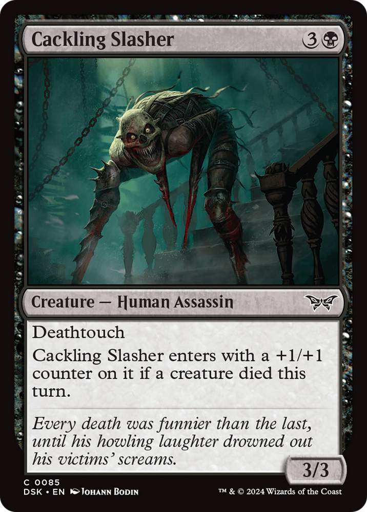 Cackling Slasher [Duskmourn: House of Horror] Magic: The Gathering