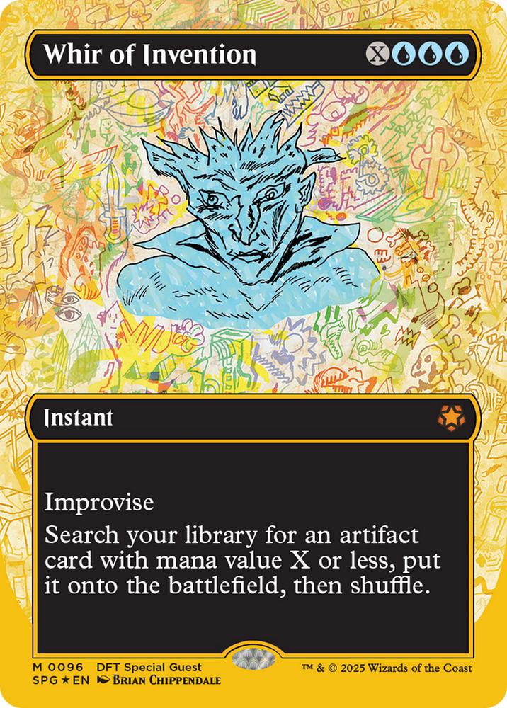 Whir of Invention (Borderless) (First-Place Foil) [Aetherdrift Special Guests] Magic: The Gathering
