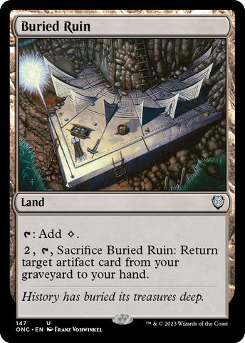 Buried Ruin [Phyrexia: All Will Be One Commander] Magic: The Gathering