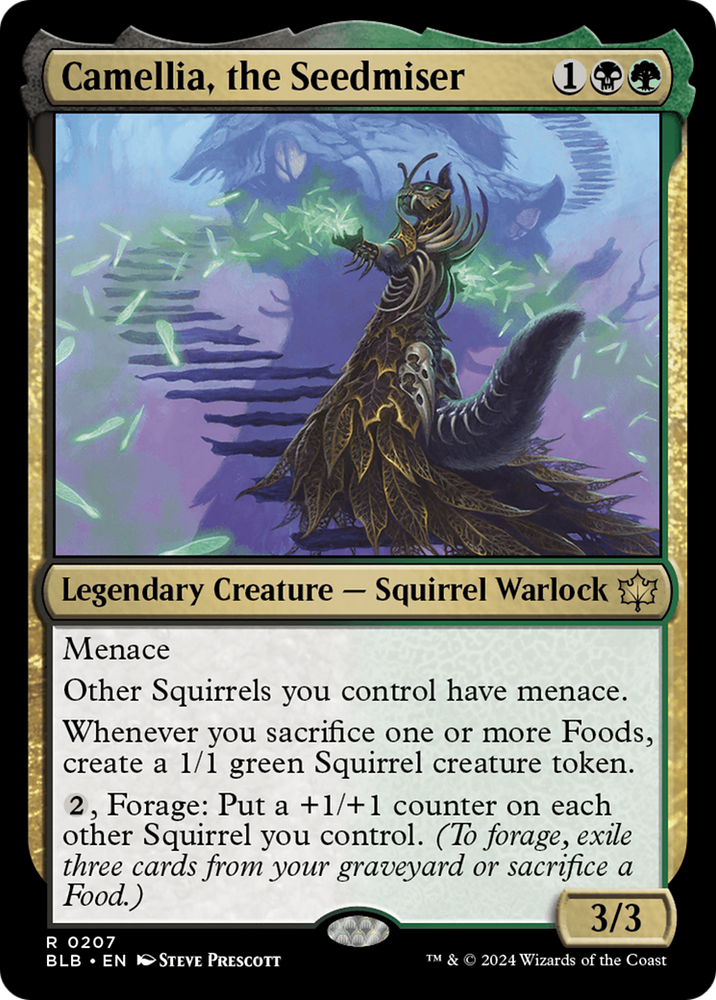 Camellia, the Seedmiser [Bloomburrow] Magic: The Gathering